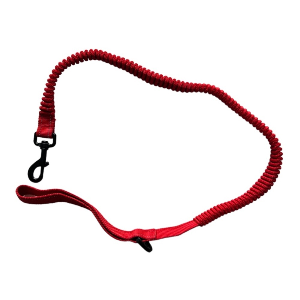 Red Dog Leash Bungee Pet Lead 4-6 ft - Picture 2 of 5